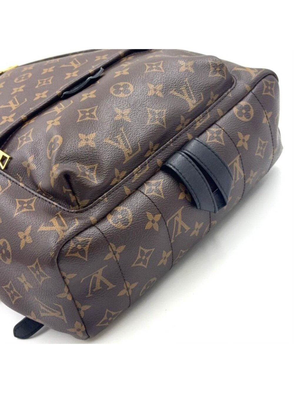 Louis Vuitton Palm Springs Backpack MM Monogram Leather Brown Gold - Picture 10 of 15